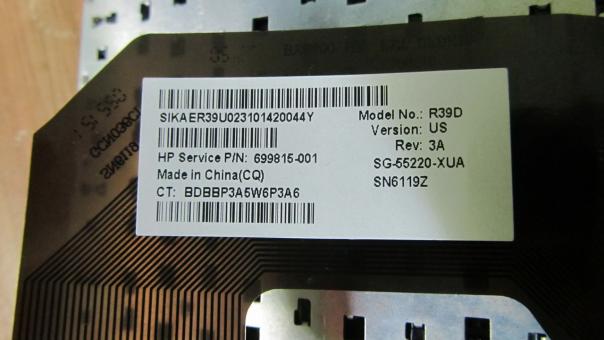Замена рамки клавиатуры AER39701110