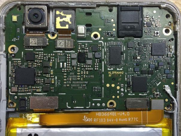Диагностика неисправности мобильного телефона методом частичной заморозки Huawei P8 Lite