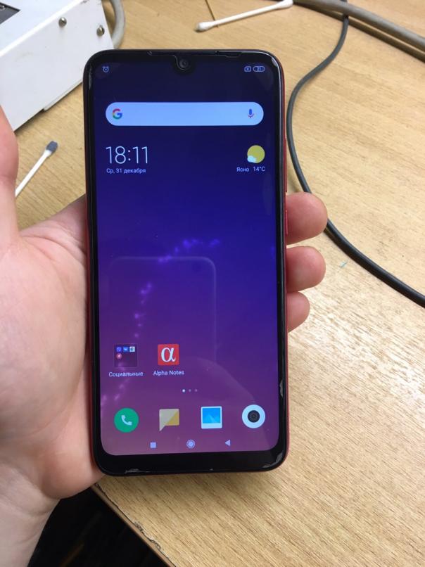 Xiaomi redmi note 7 m1901f7g - утопленник