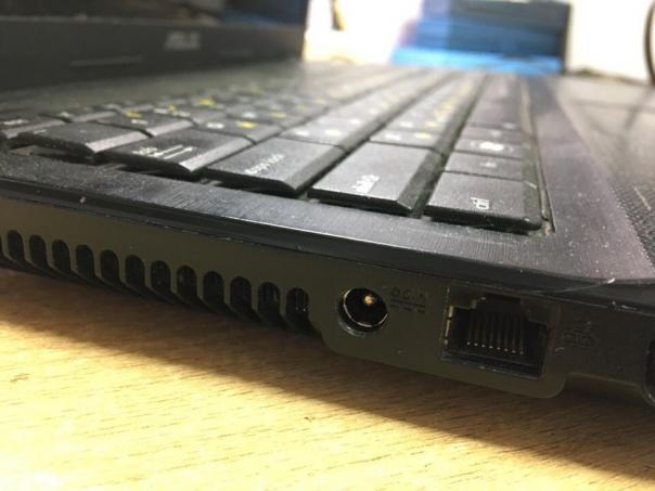 Asus x54h - замена разъёма питания (зарядки)