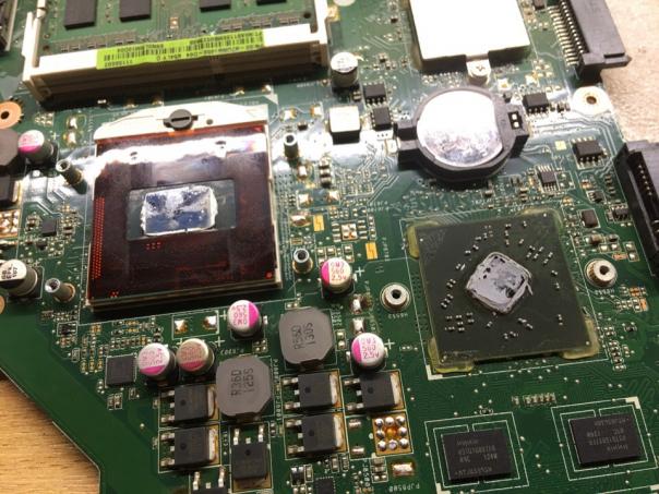 пайка оторванной стойка крепления радиатора