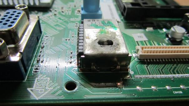 Ремонт телевизора Philips 20PHH4109/60 - восстановление разъема ТВ-тюнера